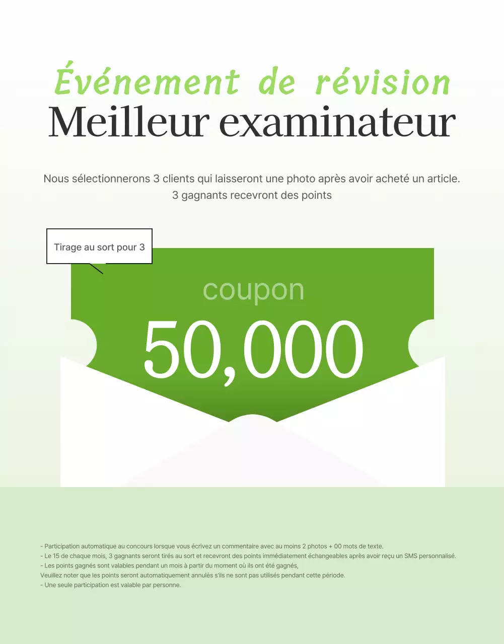 Promouvoir un événement simple de révision de salade en blanc et haricots de lotus