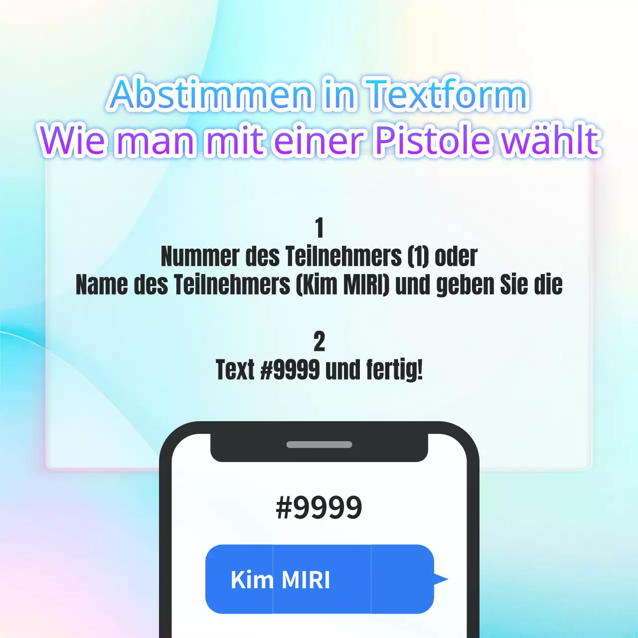 Einfache Textabstimmung in Blau und Lila erklärt