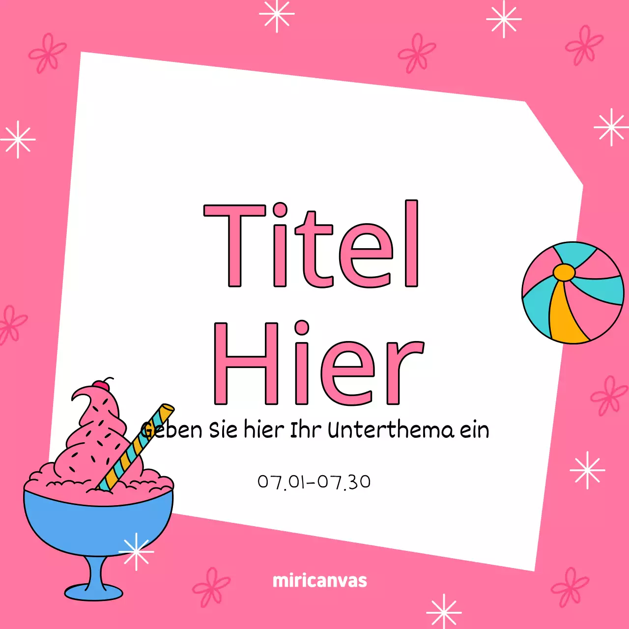 Förderung einer gelben und grünen Veranstaltung zur Begrüßung des Sommers