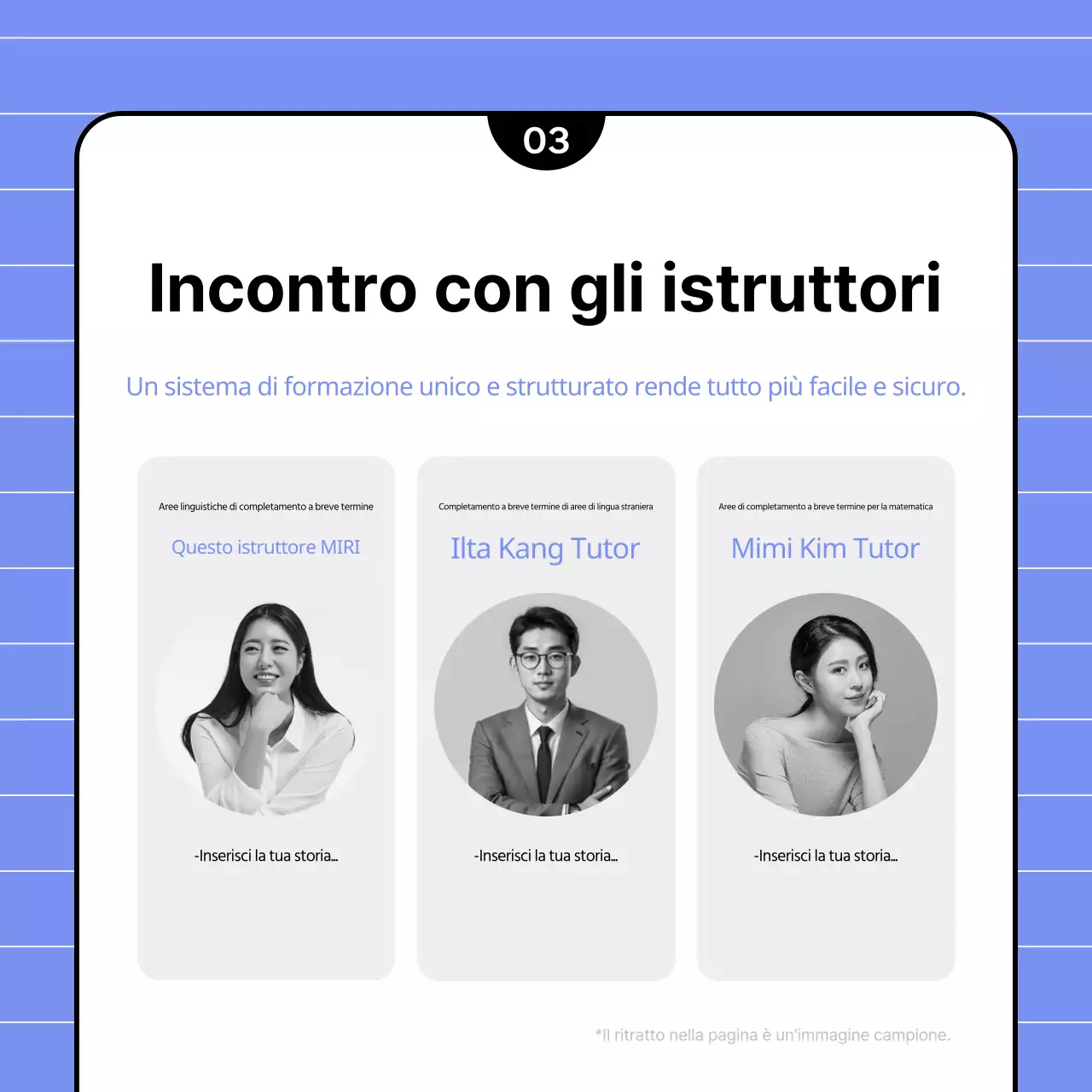 Un simpatico prospetto scolastico in chartreuse e blu chiaro