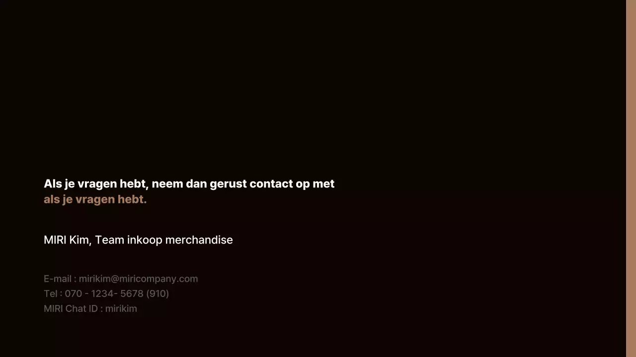 Eenvoudig merchandisingvoorstel in bruin en beige