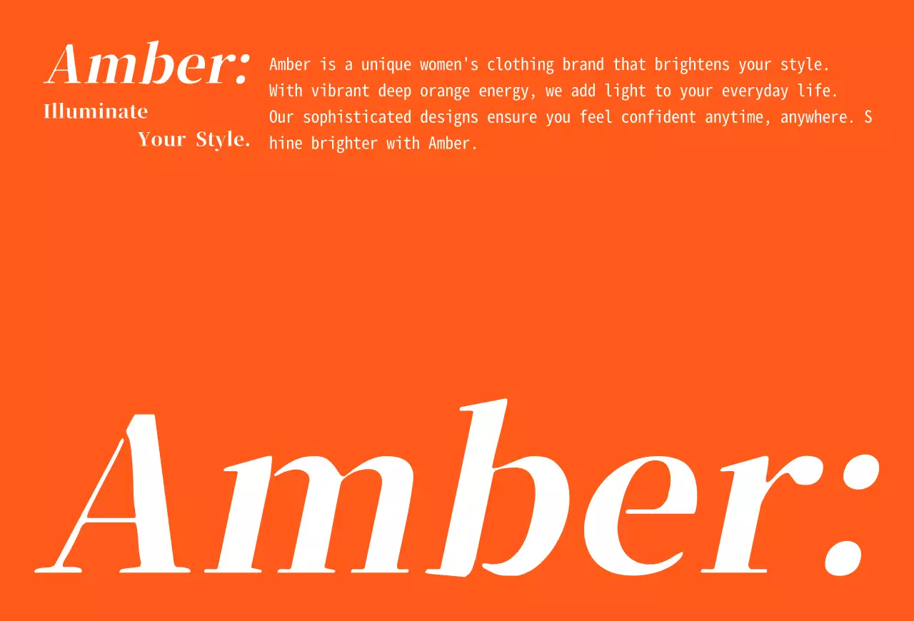 Orange shopping mall thank you card