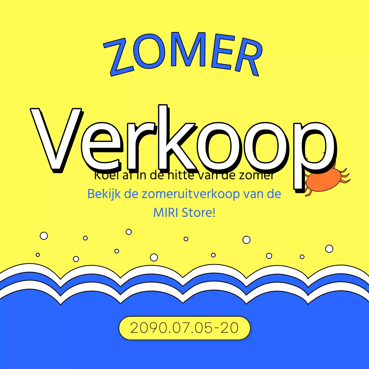 Een verzameling miniaturen van zomerevenementen met de nadruk op lichtblauw en warmroze