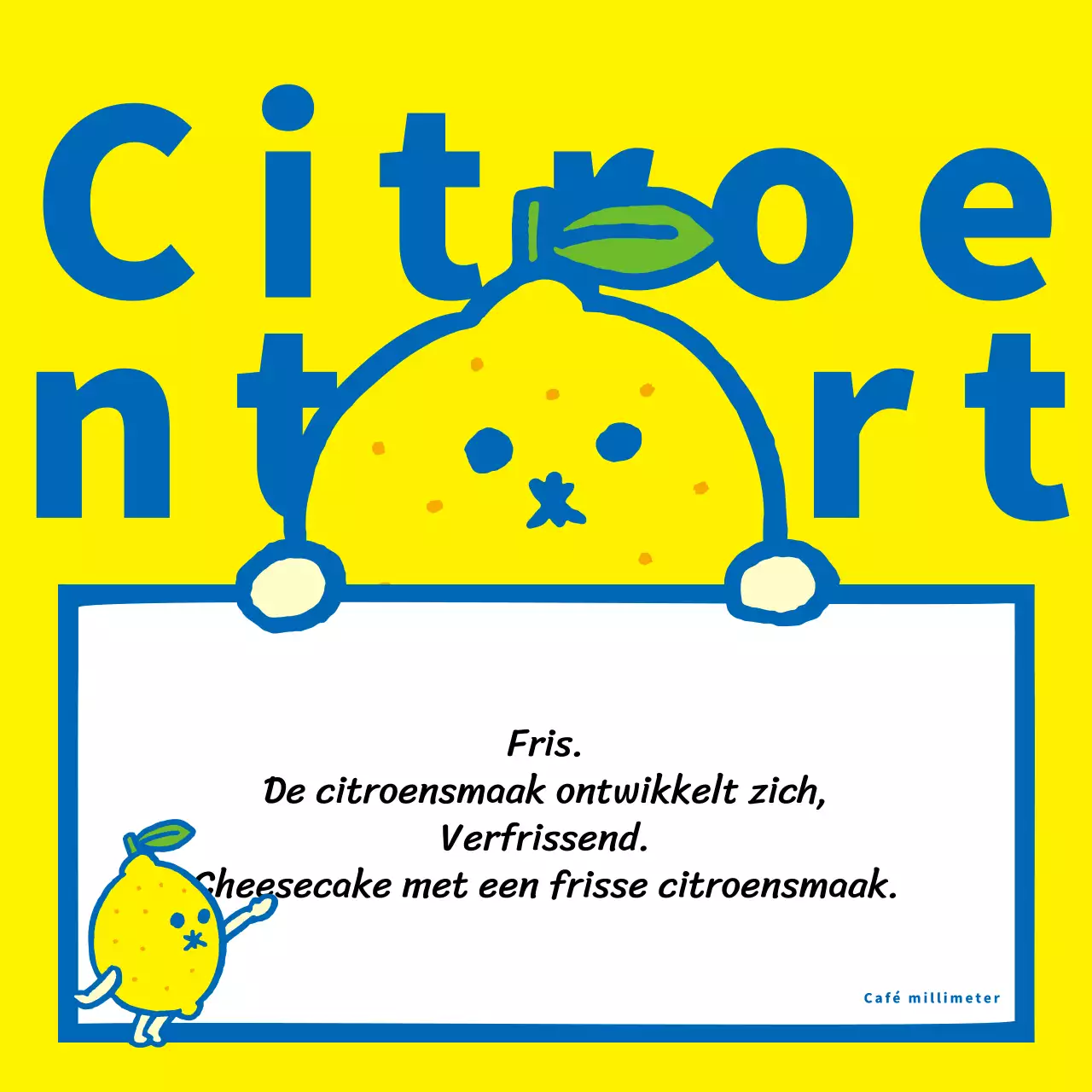 Promoot een pittig menu in geel en blauw