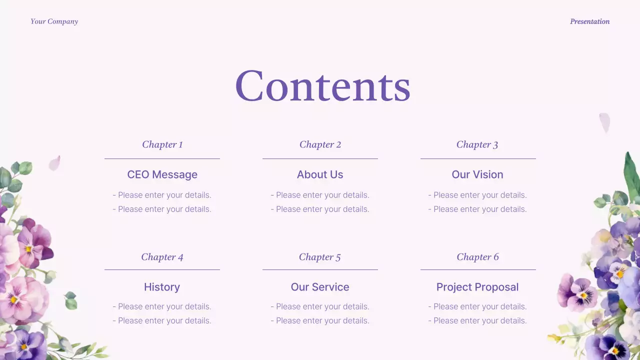 Purple Elegant Brand Presentation