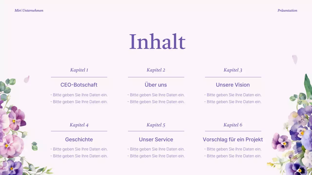 Eine luxuriöse Markeneinführung in Lila