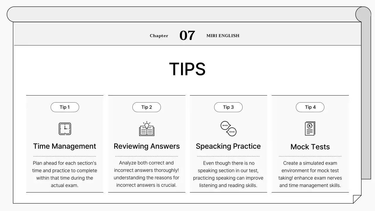 Grey Minimal Exam Guide Presentation
