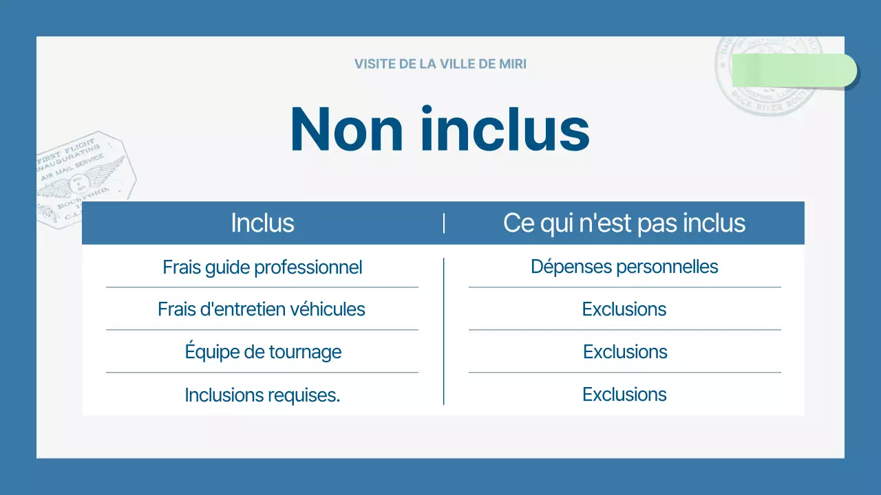 Un guide touristique moderne en bleu clair et bleu marine