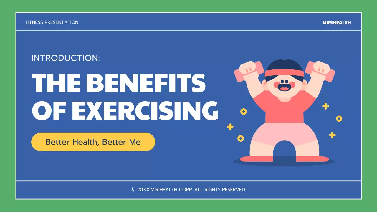 Blue Simple Fitness Guide Presentation