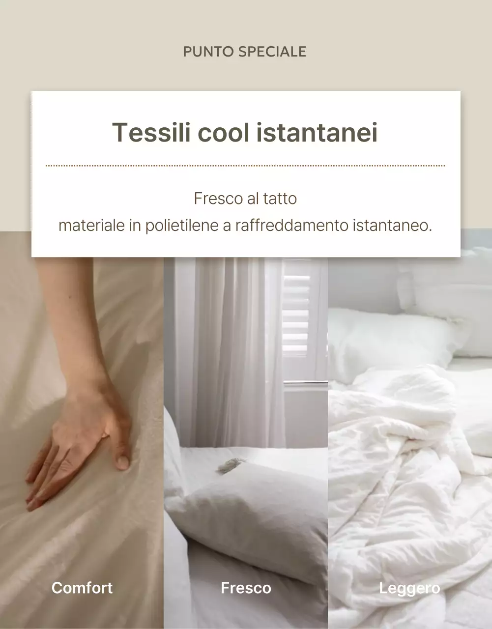 Un'introduzione ai moderni topper refrigeranti in beige e avorio