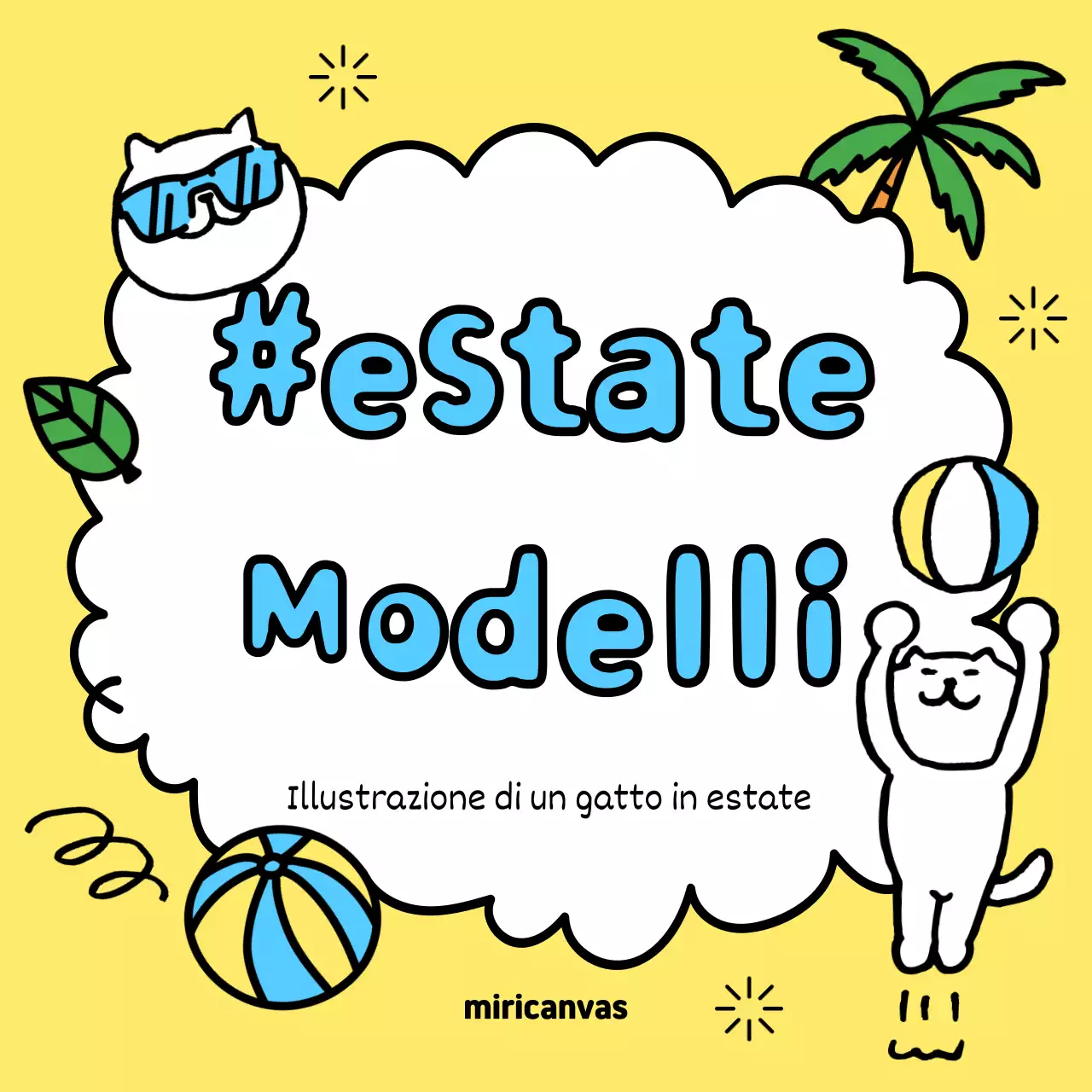 Promuovere gli eventi estivi con il giallo e l'azzurro