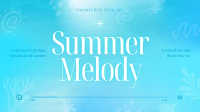 Blue Minimal Music Playlist YouTube Thumbnail