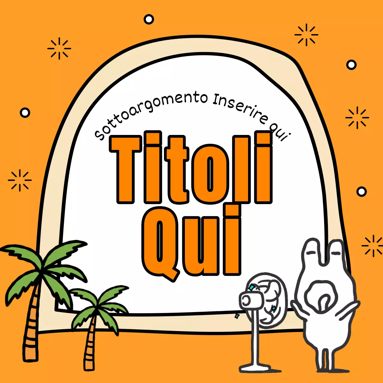 Una simpatica collezione di titoli estivi in verde e giallo