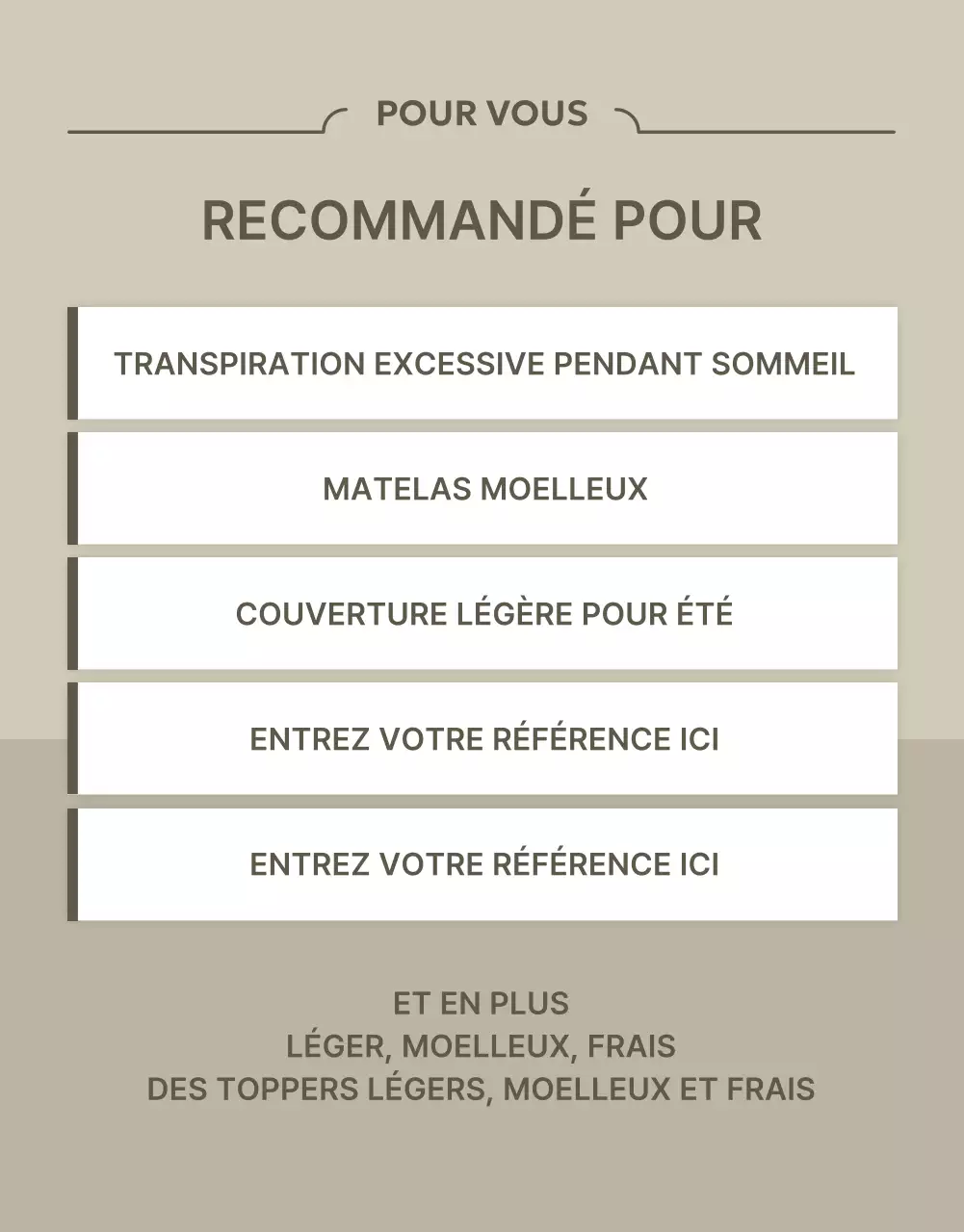 Introduction aux couvertures rafraîchissantes modernes en beige et ivoire