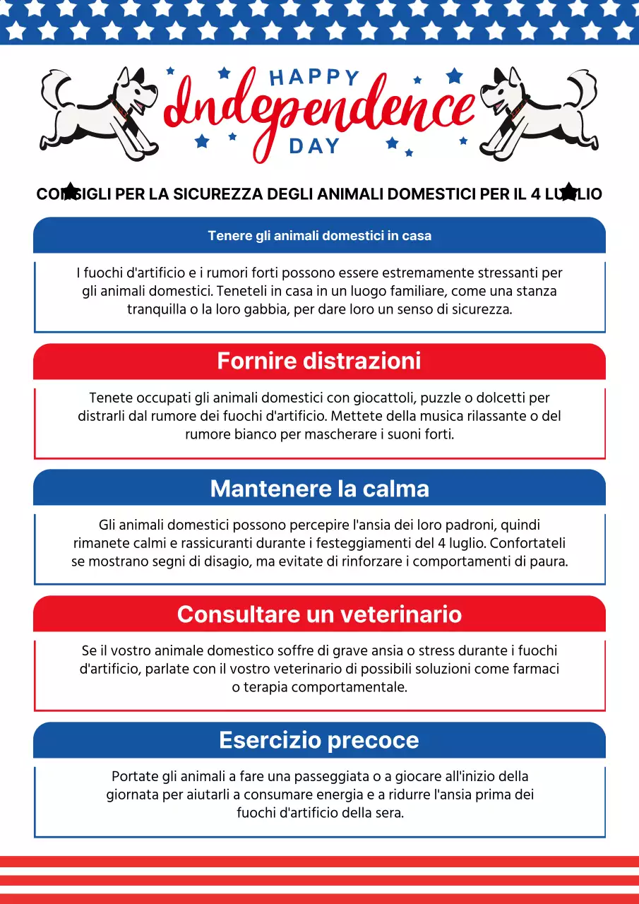 Semplici consigli per gli animali domestici in rosso e blu