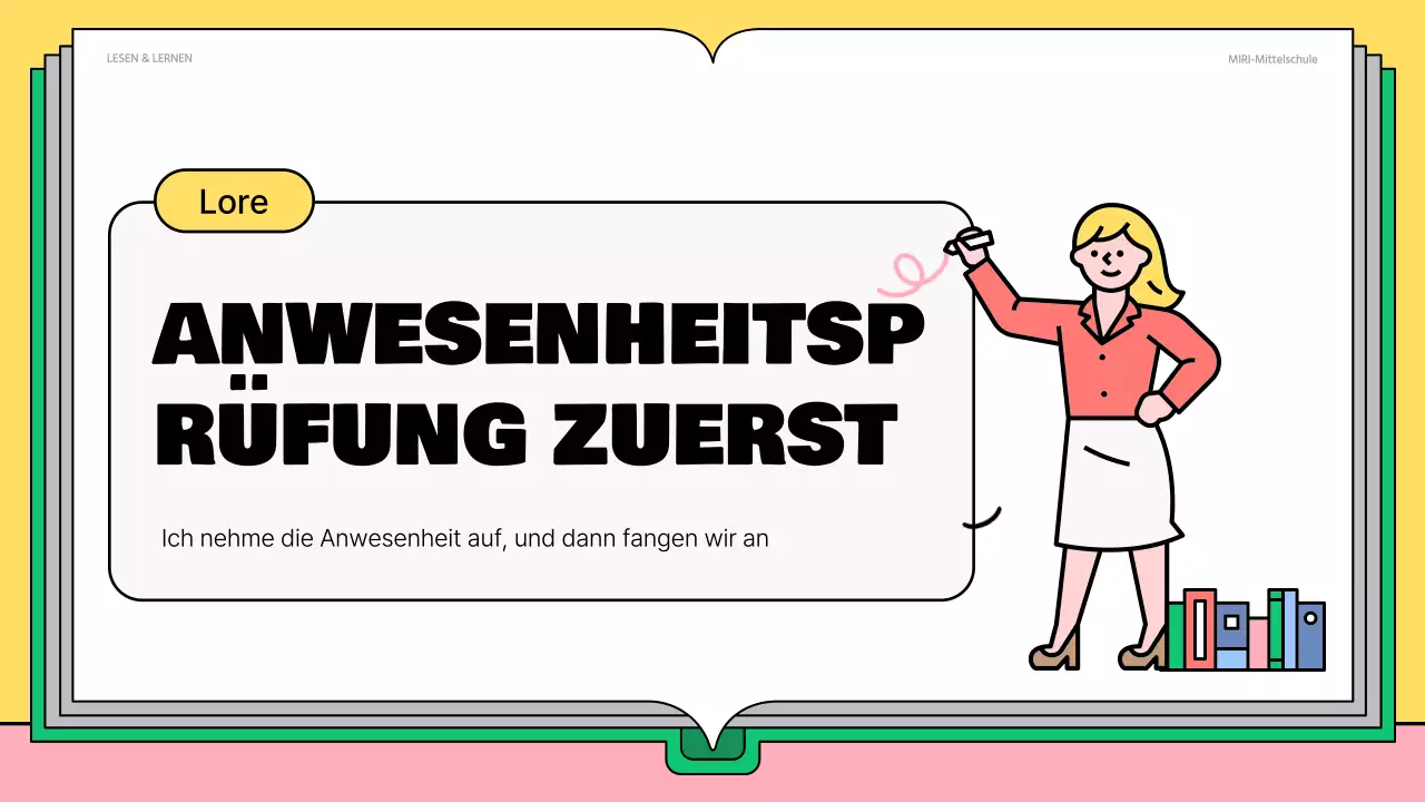 Niedlicher Lesestoff in Rosa und Grün