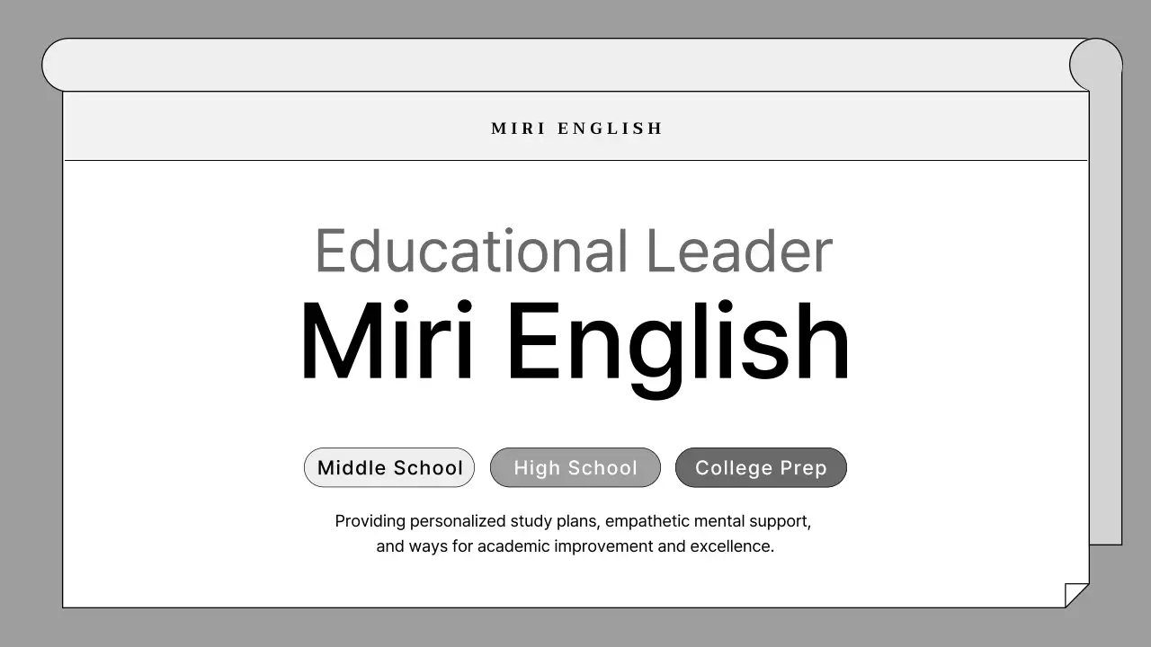 Grey Minimal Exam Guide Presentation
