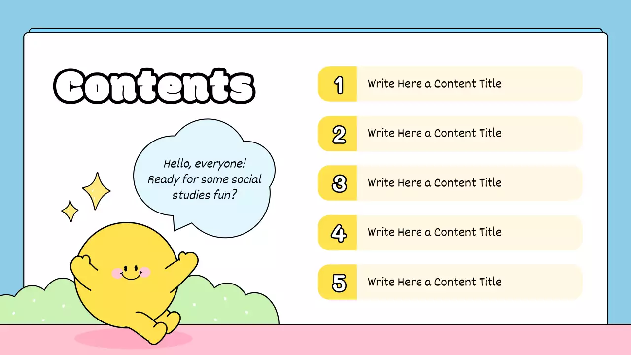 옐로우 심플 교육 수업 프레젠테이션