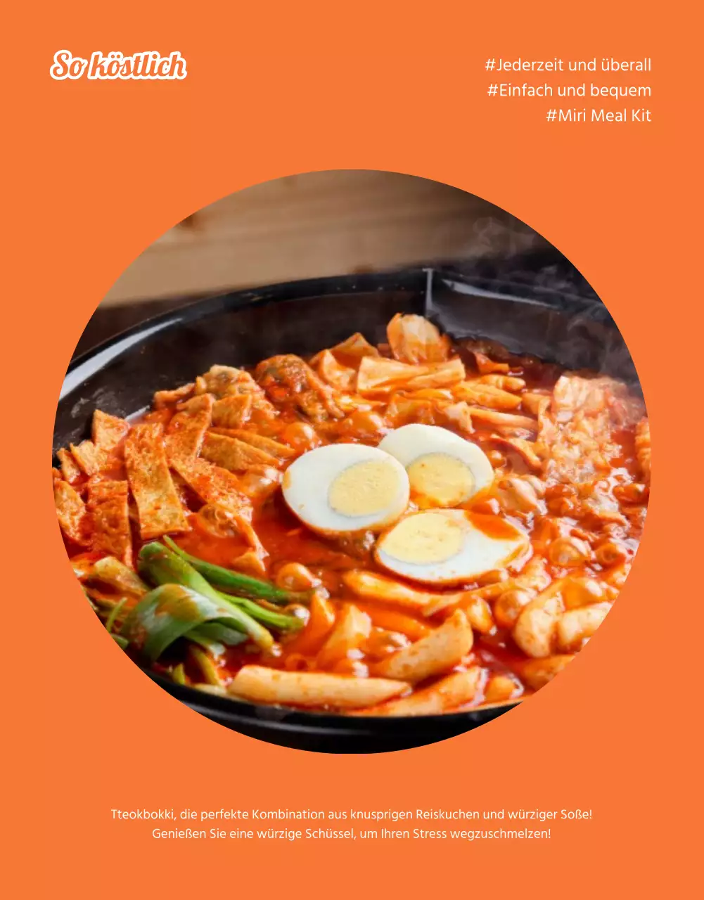 Fotolayouts für Grundnahrungsmittelsets in Orange und Elfenbein fördern