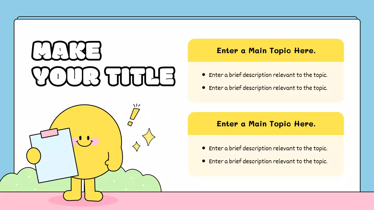 옐로우 심플 교육 수업 프레젠테이션