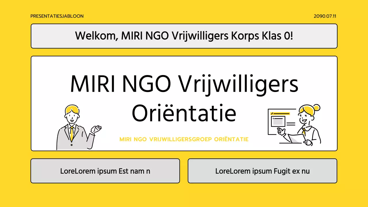 Eenvoudig geel en grijs trainingsmateriaal voor korpsen