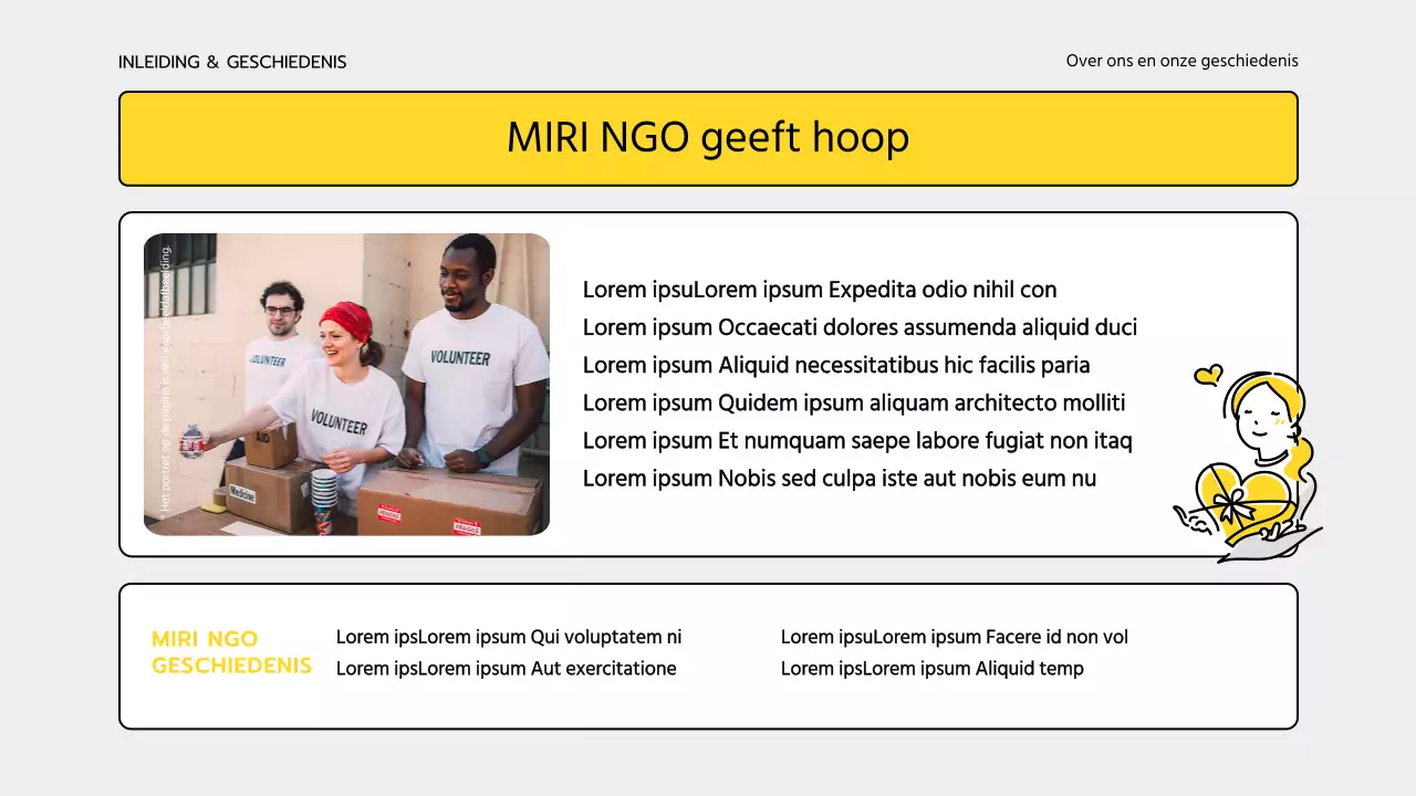 Eenvoudig geel en grijs trainingsmateriaal voor korpsen