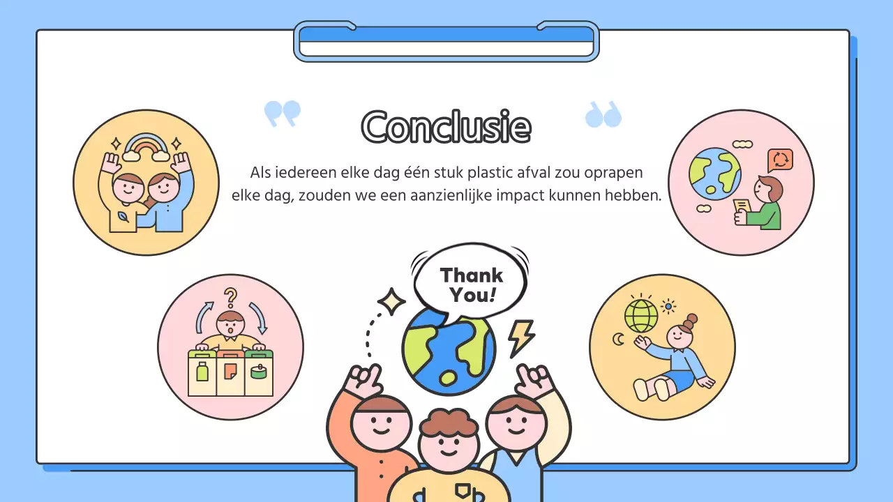 Een eenvoudige blauw-gele trainingsvideo over hoe we onze oceanen kunnen beschermen