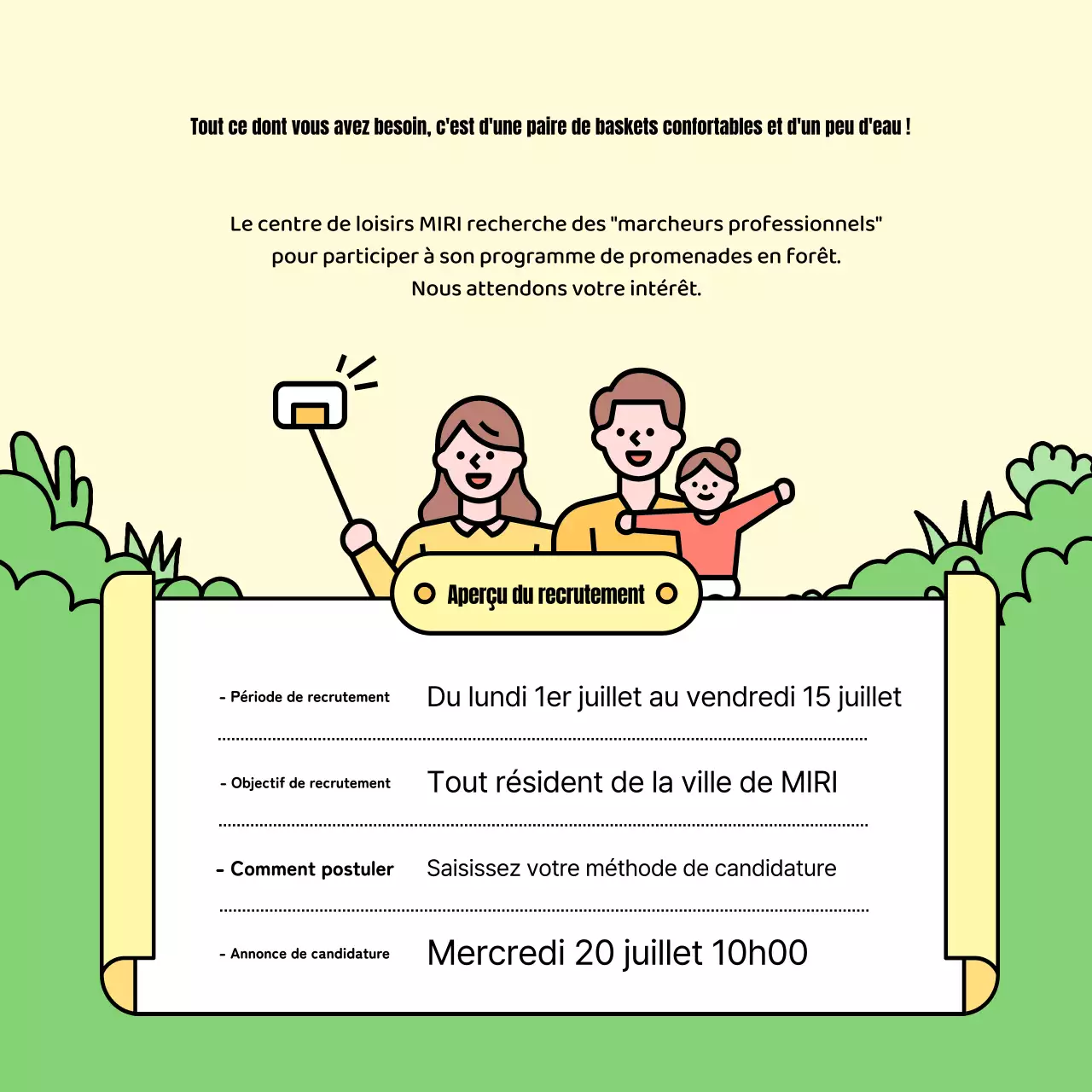 Promouvoir la marche jaune et verte pour la guérison