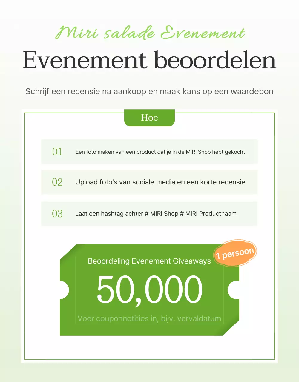 Promoot een eenvoudige salade recensie-evenement in witte en lotusbonen