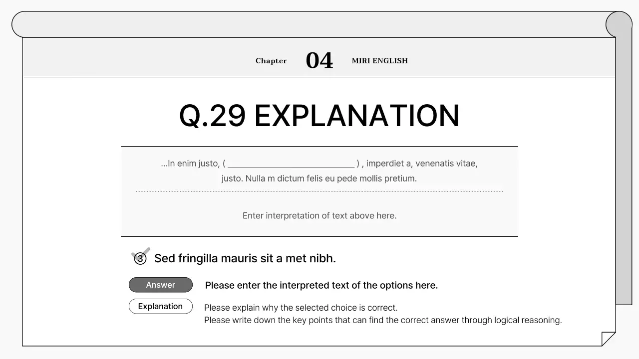 Grey Minimal Exam Guide Presentation