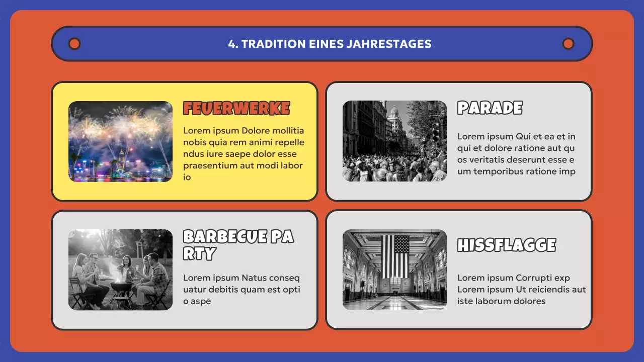 Rote und blaue Ressourcen zum amerikanischen Unabhängigkeitstag