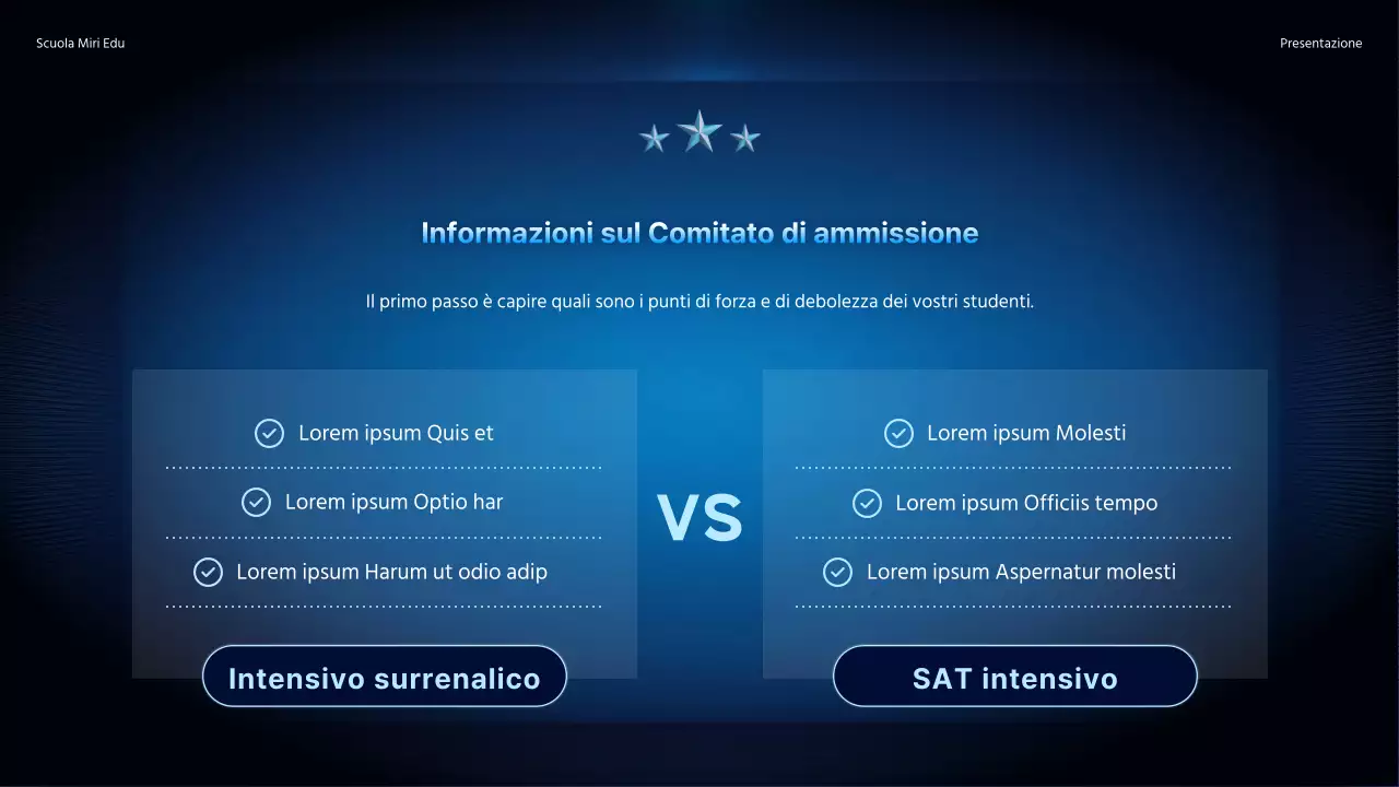 Promuovete una conferenza speciale con un semplice sfondo sfumato in blu navy.