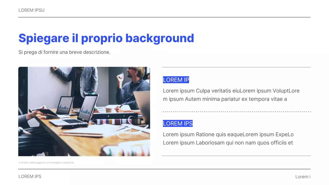 Semplice relazione aziendale stampabile in grigio e blu