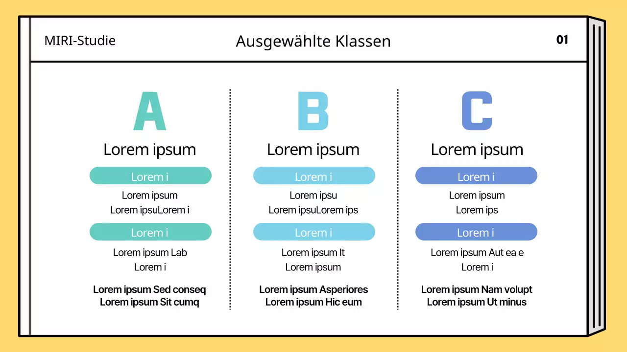 Ein einfacher Unterrichtsplan für die Sommerferien in Gelb und Blau