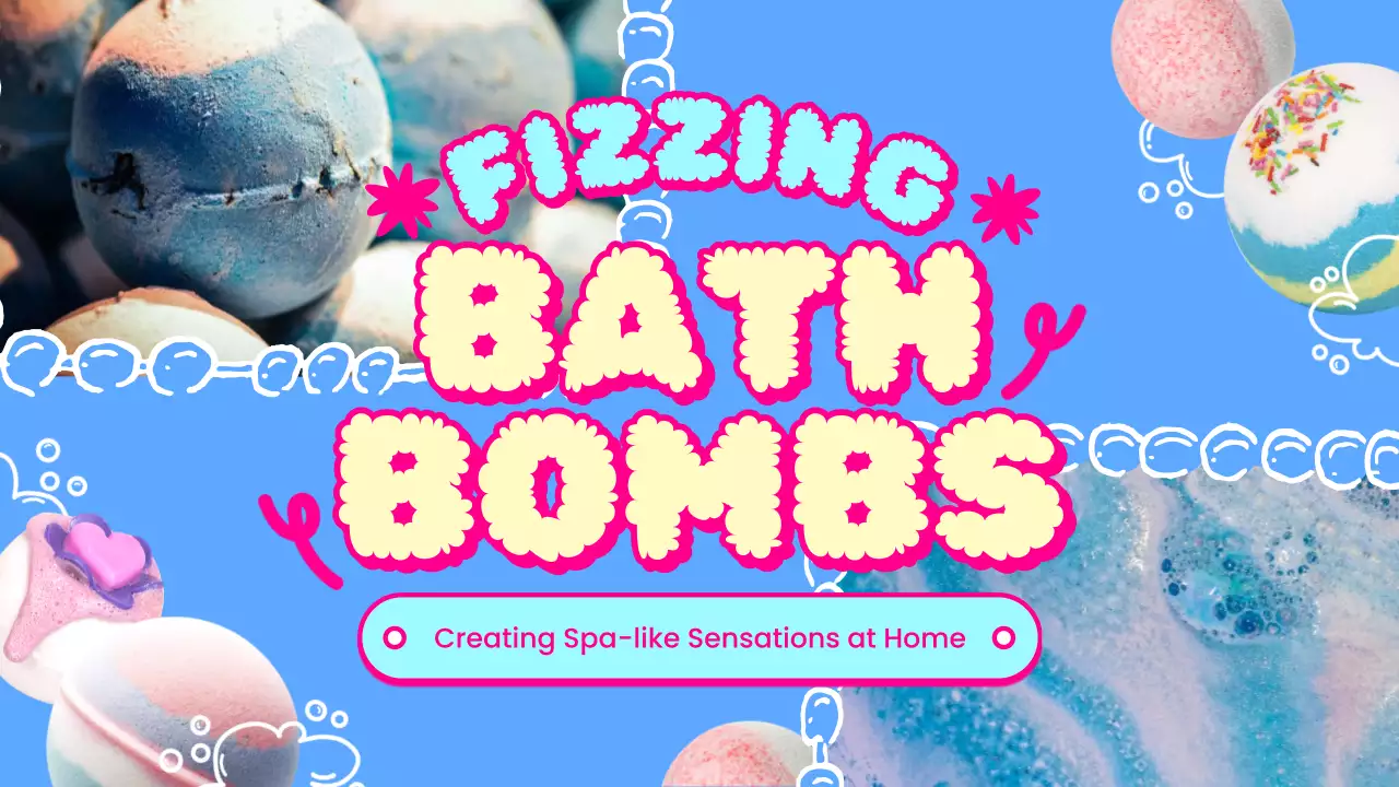 블루 트렌디 바스 밤 프로모션 유튜브 썸네일