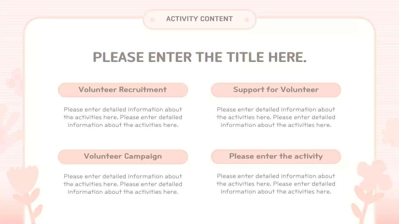 Pink and Red Corps Training Materials