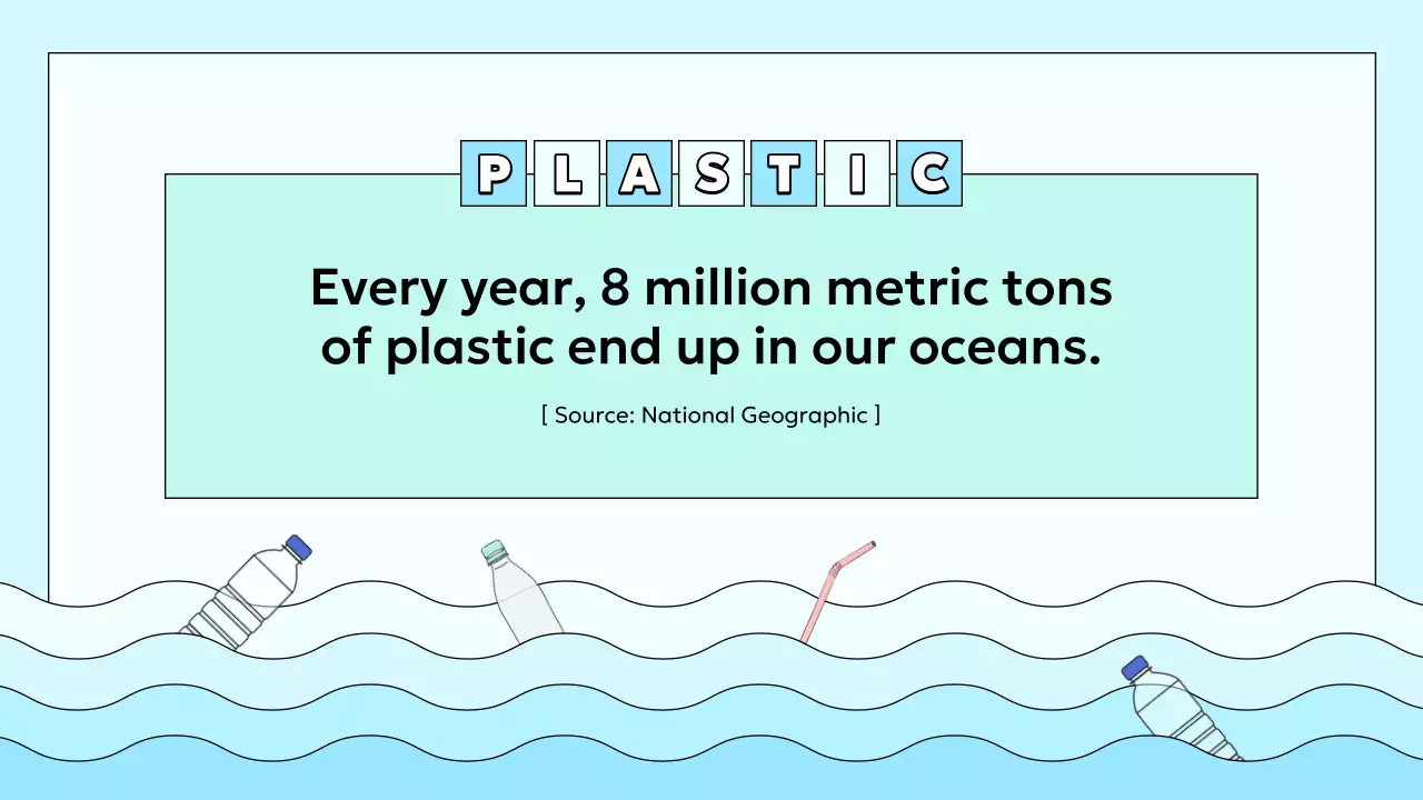 블루 모던 플라스틱 가이드 프레젠테이션