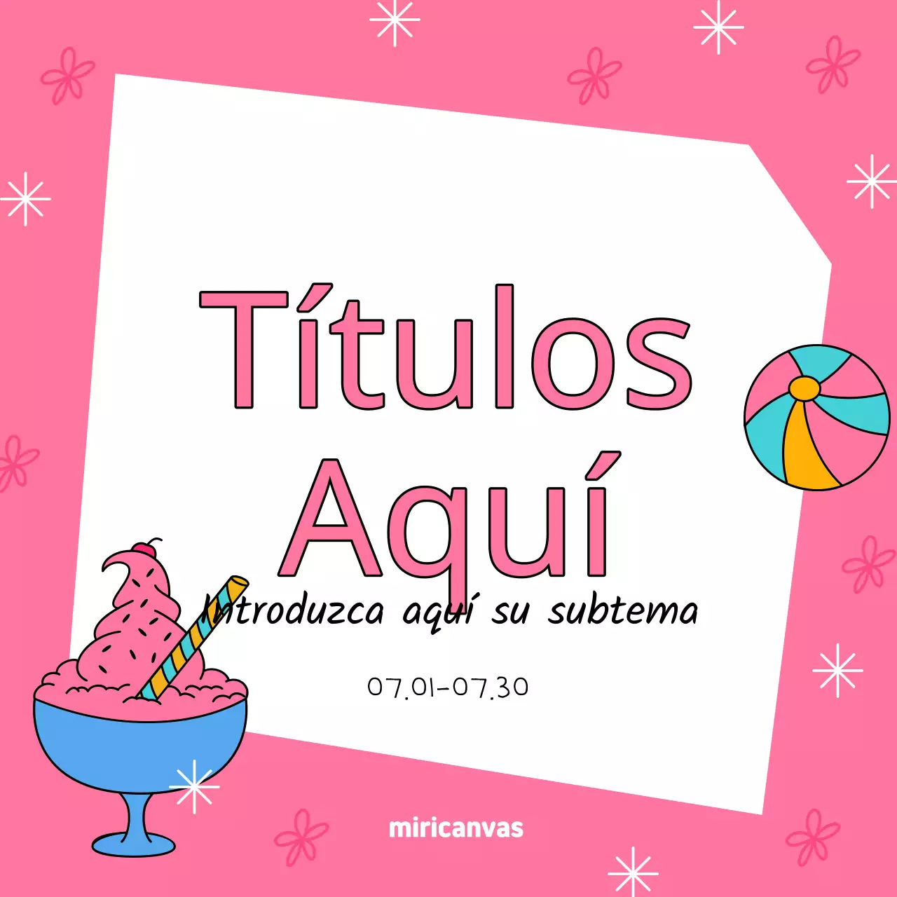 Promover un acto amarillo y verde de bienvenida al verano