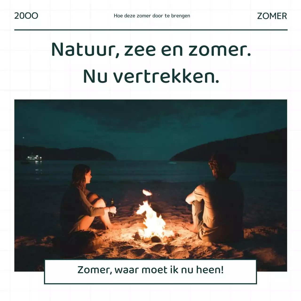 Eenvoudige groene en kaki informatieborden met reisproducten.