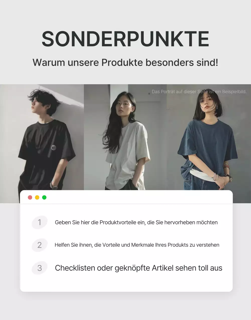 Werbekontrollstellen in einem trendigen Modezentrum in Grau und Hellblau