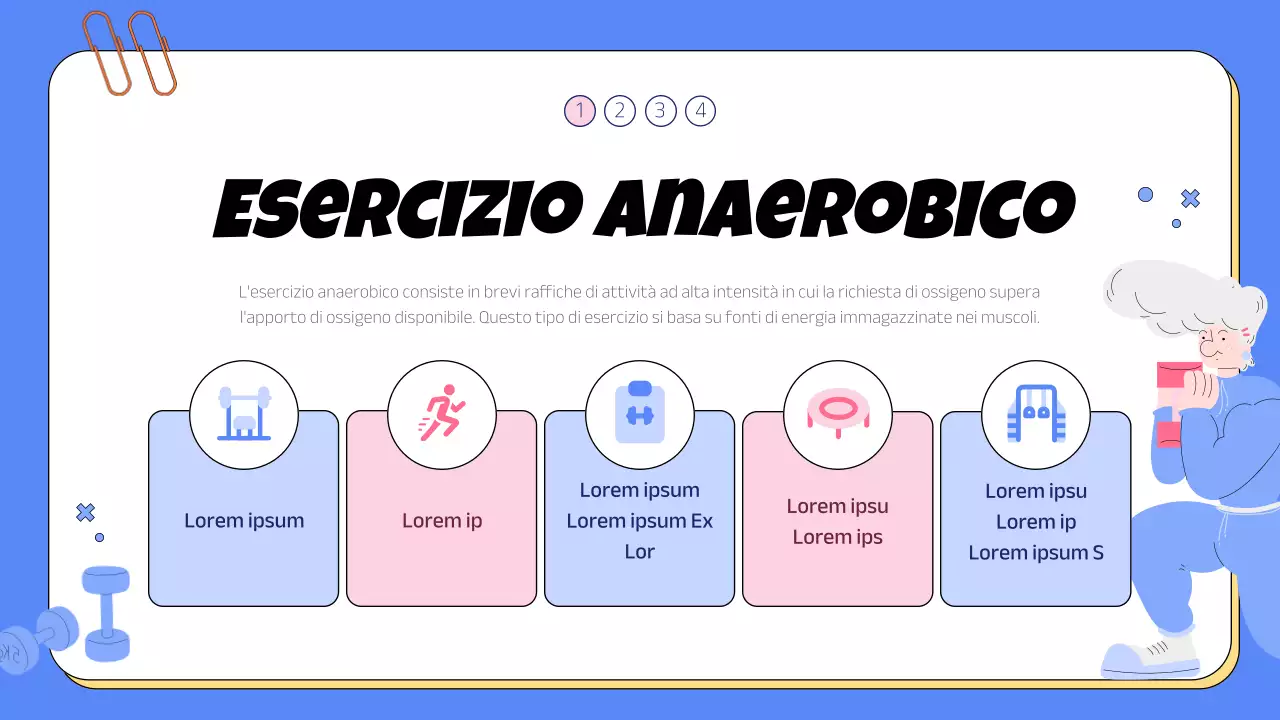 Materiale sportivo di tendenza per la scuola in blu e rosa