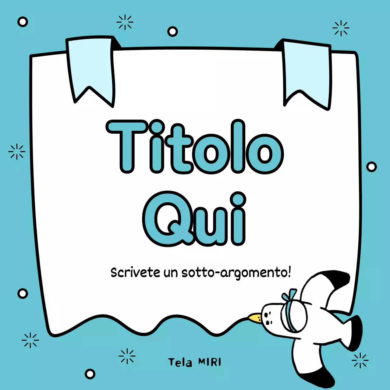 Una collezione di graziosi titoli estivi in giallo e azzurro