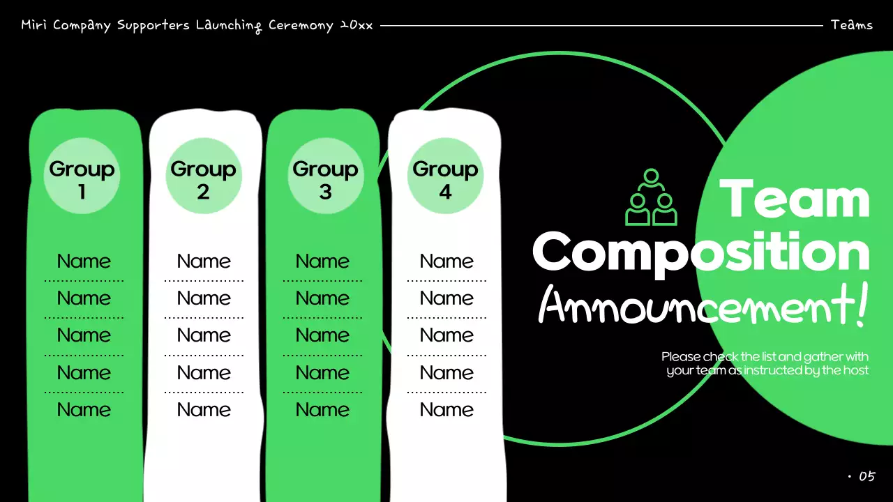 Green Minimal Business Announcement Presentation