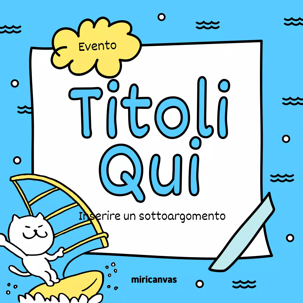 Promuovere gli eventi estivi con il giallo e l'azzurro