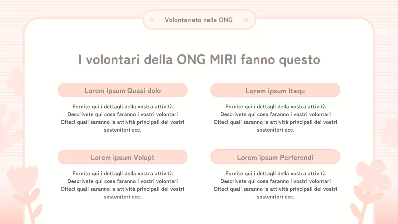 Materiale didattico per i corpi rosa e rossi