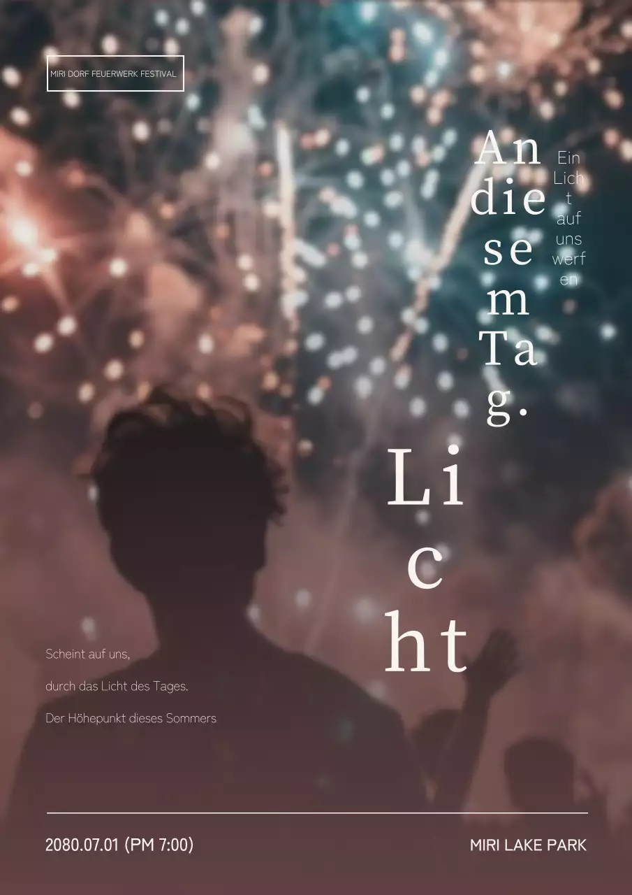 Förderung von Braun, fantastisches Feuerwerk