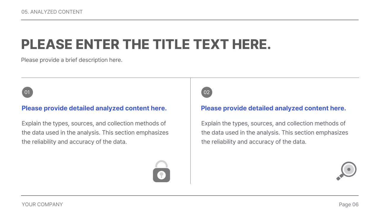 Blue Minimal Business Plan Report Presentation