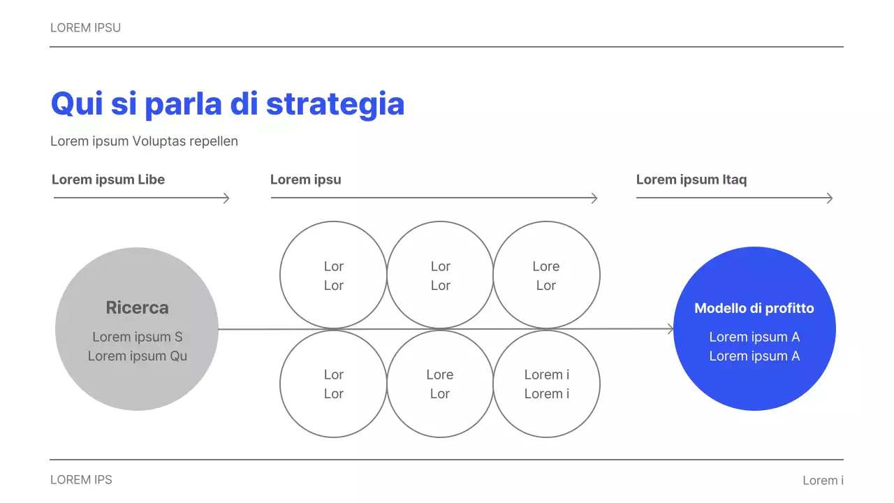 Semplice relazione aziendale stampabile in grigio e blu