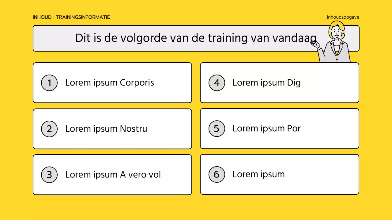 Eenvoudig geel en grijs trainingsmateriaal voor korpsen