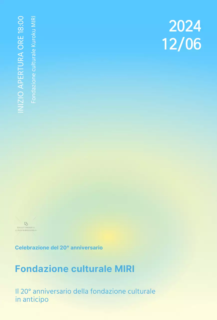 Invito alla cerimonia con sfondo pastello